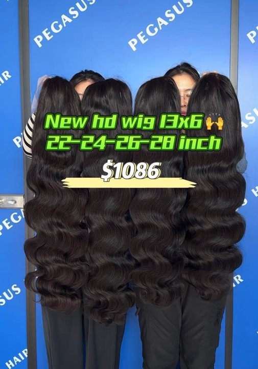 [PREMADE HD WIG] natural color 13x6 hd wig deal 200% straight /body wave/ deep wave/ curly