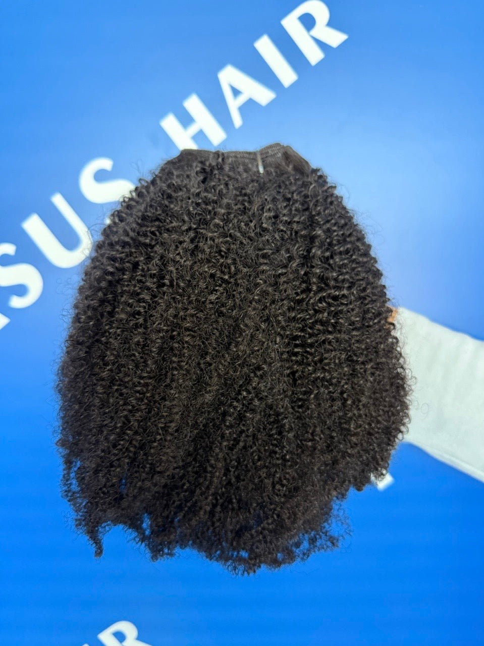 4C hair weft 1B color hai extensions 100% human hair top quality - pegasuswholesale