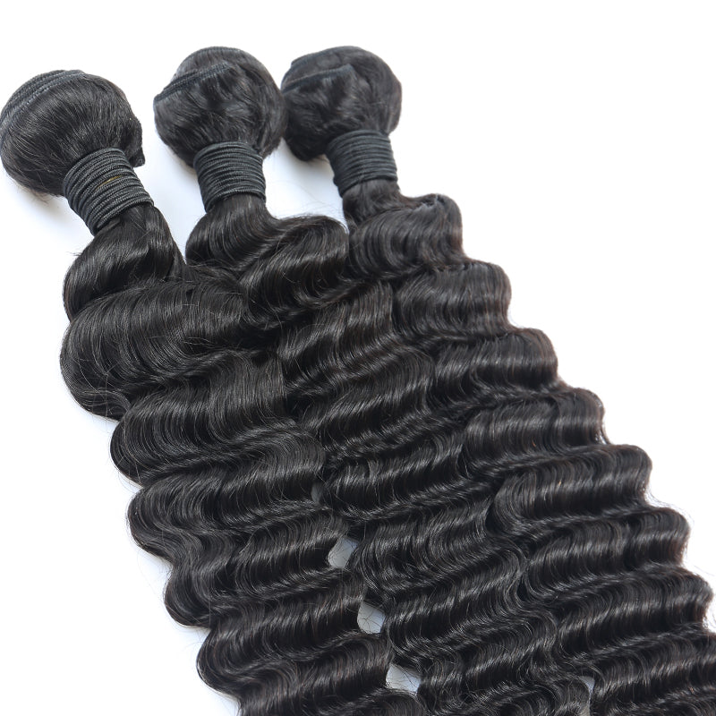 【10A GRADE】Wholesale 10 Bundles deal  1KG Best Quality Virgin Human Hair Deep Wave/curly - pegasuswholesale