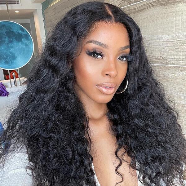 Undetectable Invisible Lace Water Wave 13*4 Frontal Lace Wig  | Real HD Lace