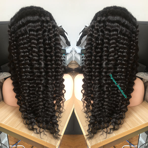 Deep Wave Virgin Hair Wig - pegasuswholesale