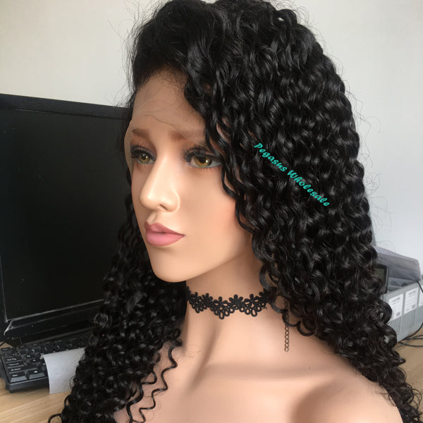 Deep Curly Virgin Hair Wig - pegasuswholesale