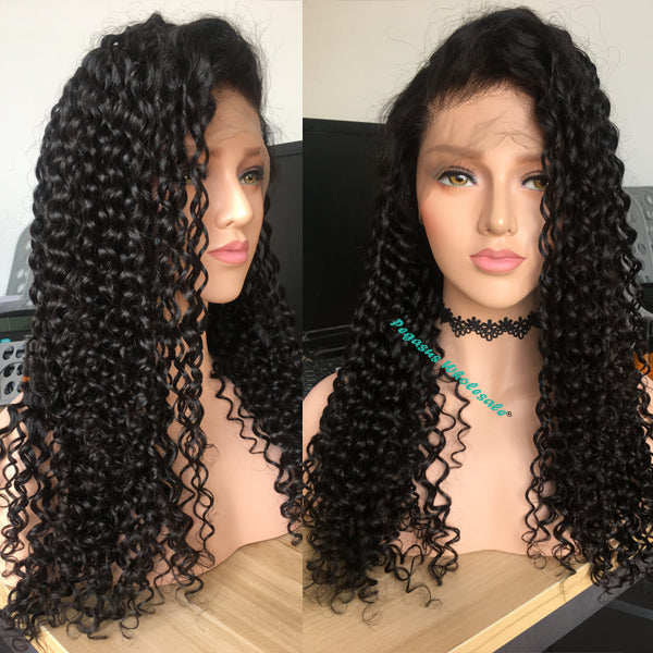 Deep Curly Virgin Hair Wig - pegasuswholesale