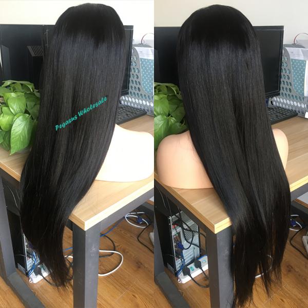 13x4 Silky Straight Brazilian Human Hair Wig (Full lace wig/Lace front wig/360 lace wig) - pegasuswholesale