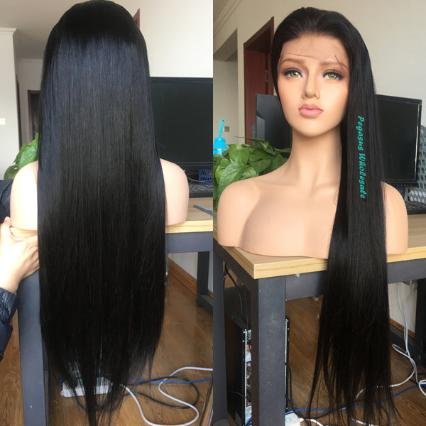 Silky Straight Brazilian Human Hair Wig (Full lace wig/Lace front wig/360 lace wig) - pegasuswholesale