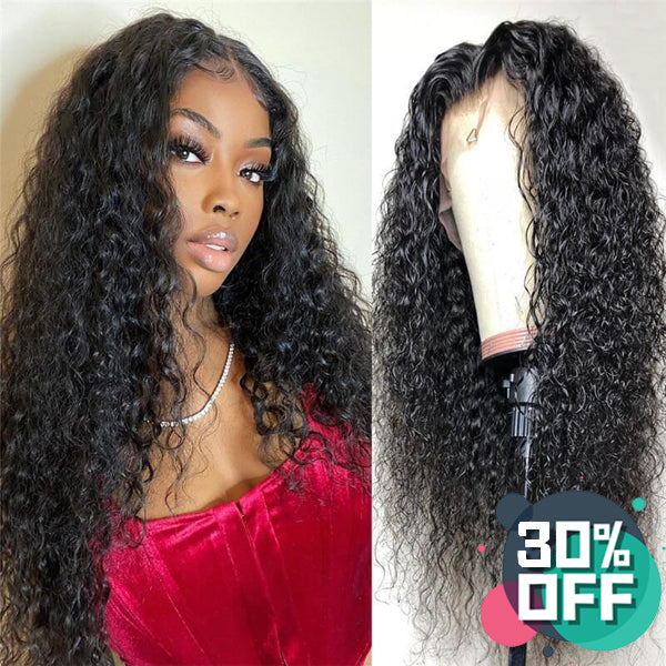 Water Wave Transparent Lace Frontal Closure Wigs 4x4 5x5 13x4" Brazilian Human Hair - pegasuswholesale