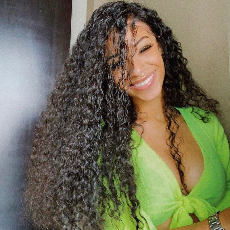 3 Bundles With Closure 4*4 Closure Curly Malaysian Human Hair - pegasuswholesale