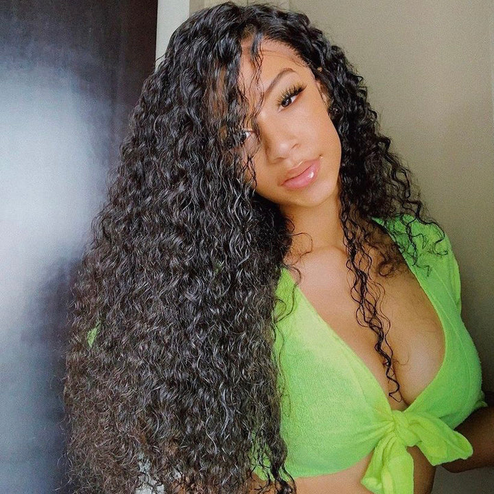 3 Bundles With Closure 4*4 Closure Curly Malaysian Human Hair - pegasuswholesale
