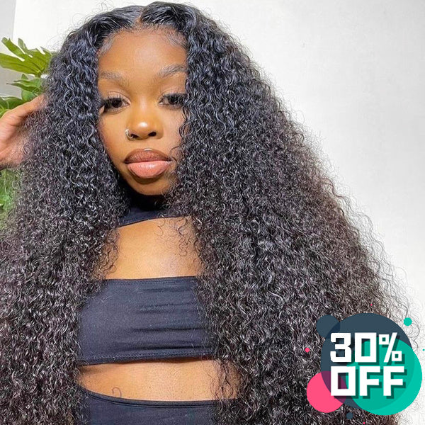 13x6 Transparent Lace Frontal Wigs Kinky Curly Hair 5x5 6x6 Closure Wigs - pegasuswholesale