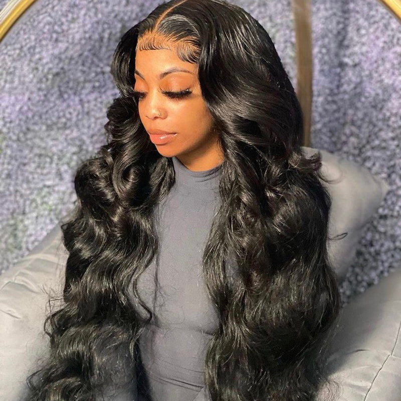 Transparent Lace 13x4 Frontal with 3 Bundles Body Wave Malaysian - pegasuswholesale