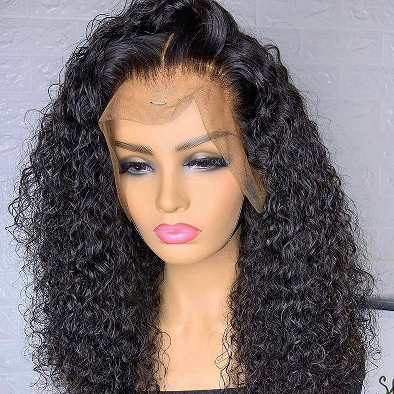 Spanish Curly 13x4 Lace Front Human Hair Wigs 150% - pegasuswholesale