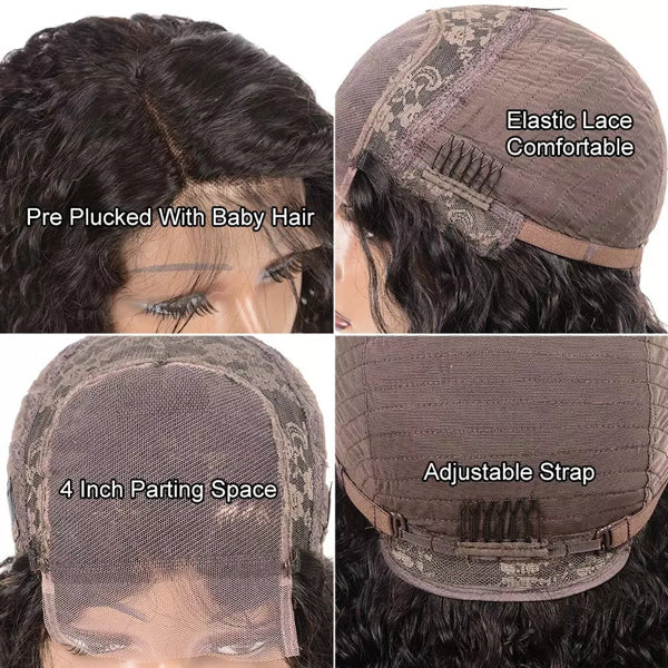 Transparent Lace Frontal Closure Wig Loose Wave 4x4 5x5 13x4 Human Hair - pegasuswholesale