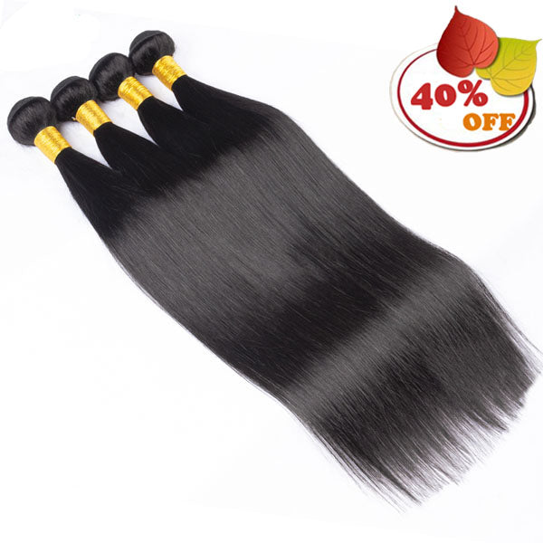 10A Raw Virgin Hair Straight 3/4 Piece Brazilian Human Hair - pegasuswholesale