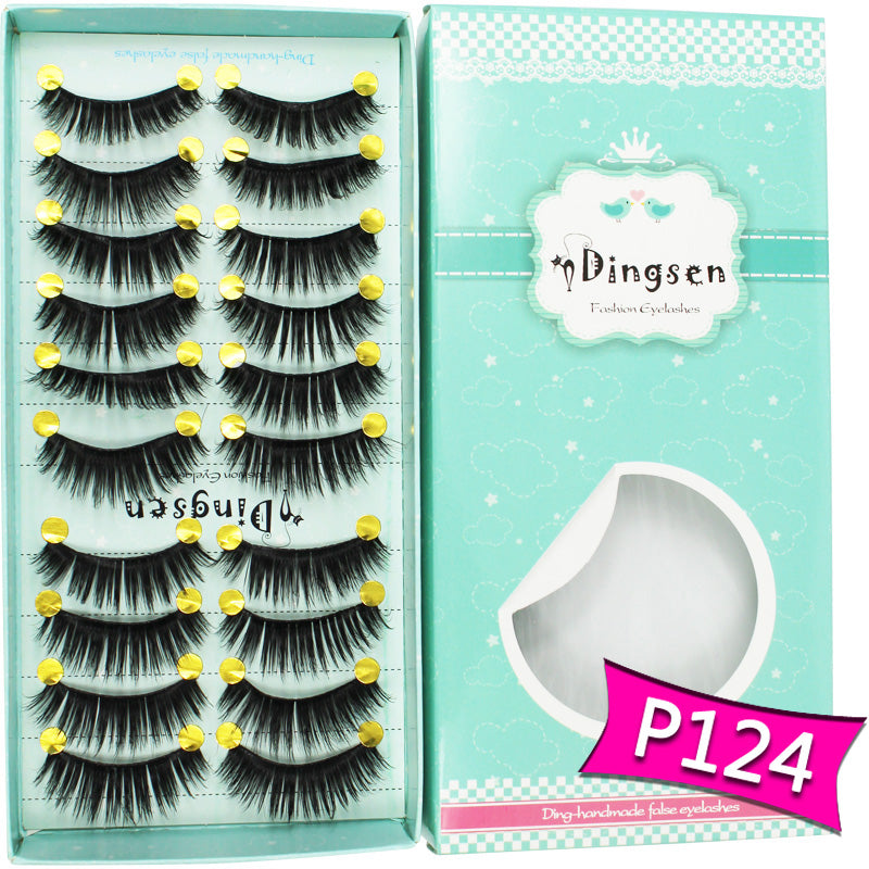 10 Pairs 3D Soft Faux Mink False Eyelashes Natural Messy 【PEGE01】 - pegasuswholesale