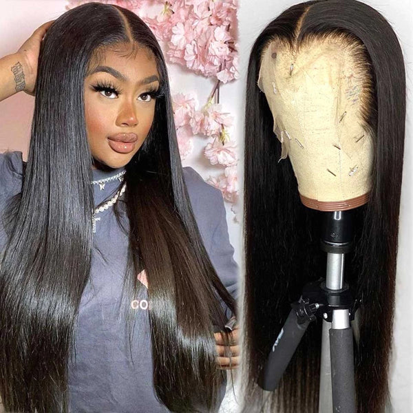 Transparent Lace Frontal Wig 13x4 Straight 150% 180% - pegasuswholesaless