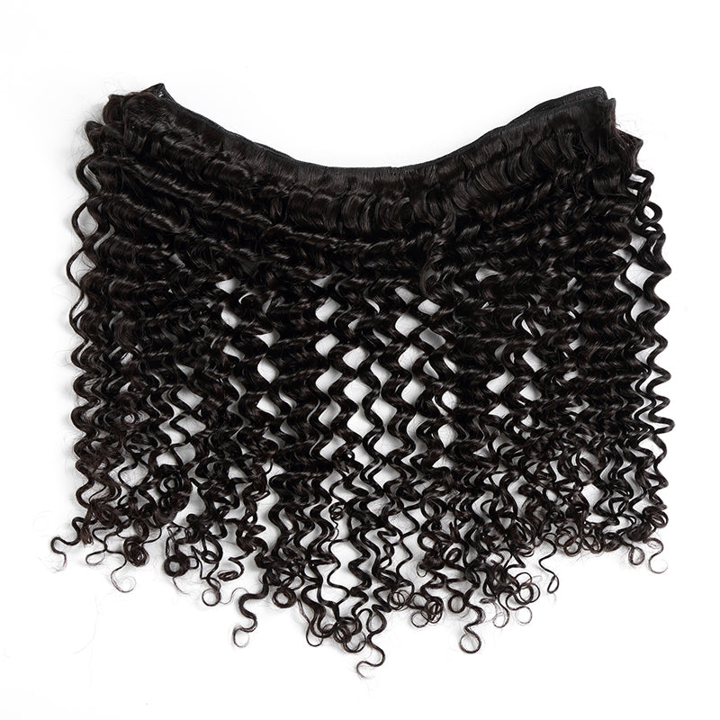 Deep Wave Bundles With 13x4 Frontal Transparent Lace - pegasuswholesale