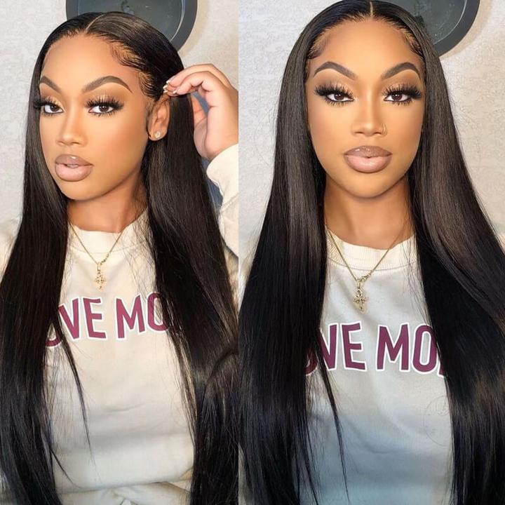 HD Lace 6x6 Closure Wig Straight Human Hair 13x6 Front Wigs - pegasuswholesale