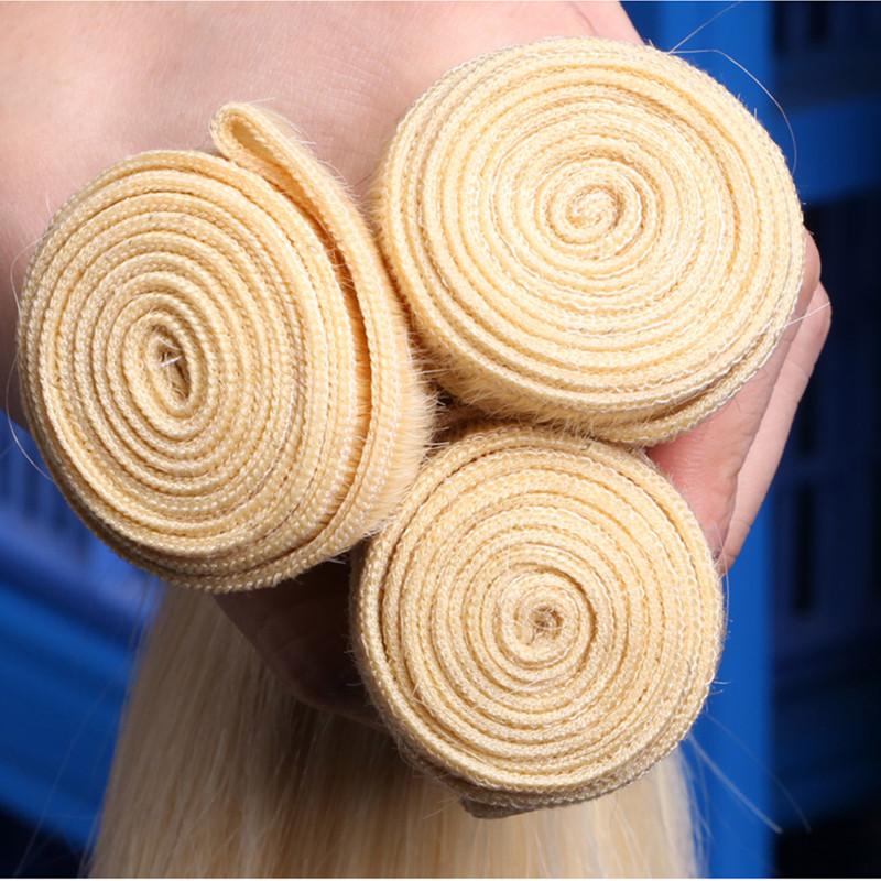 613 Blonde Brazilian Virgin Hair Body Wave 3 Bundles - pegasuswholesale