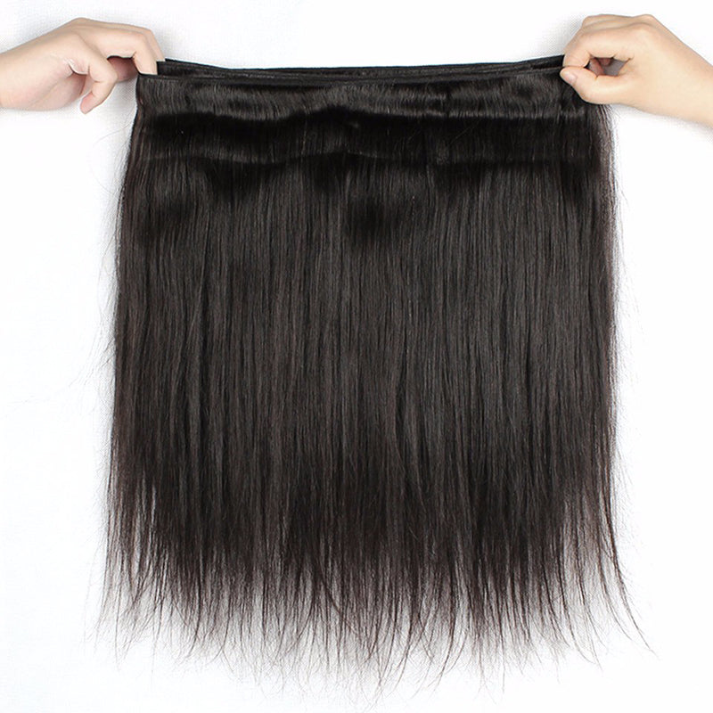 Hd Swiss Lace Frontal 13x4 Ear To Ear With Bundles Straight Human Hair 【PWH2238】 - pegasuswholesale