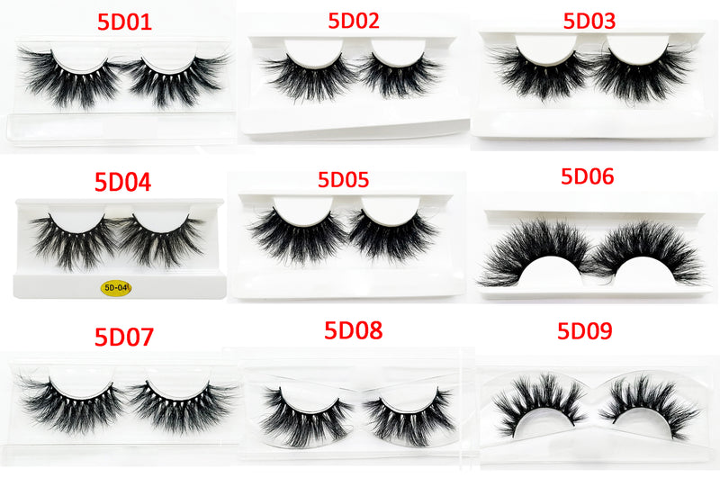 100% Real 5D Mink Eyelashes 【PEGE02】 - pegasuswholesale