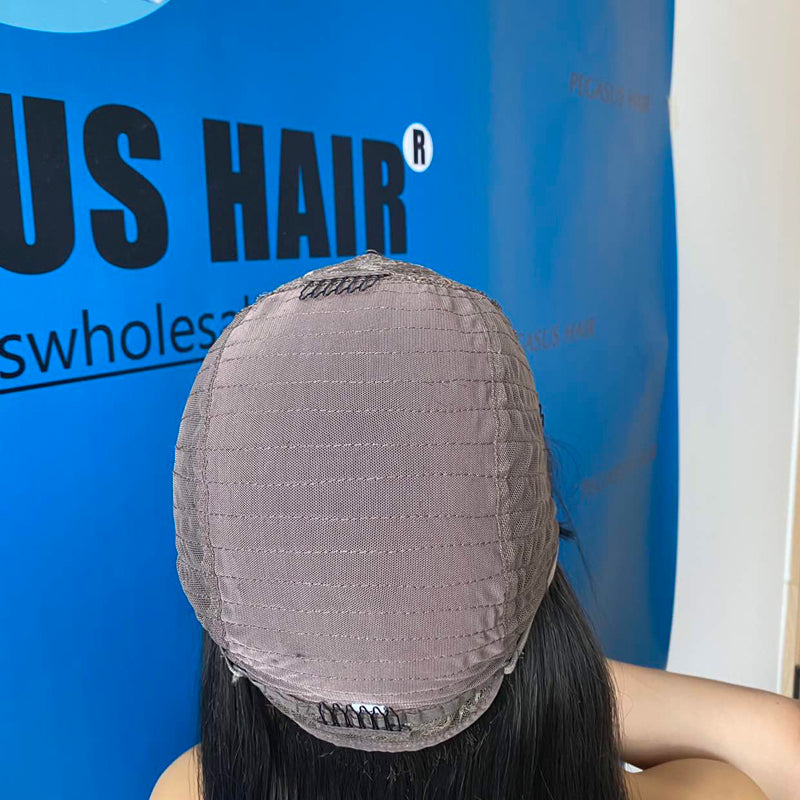 High Quality Full Machine Made Wigs Straight Human Hair - pegasuswholesale