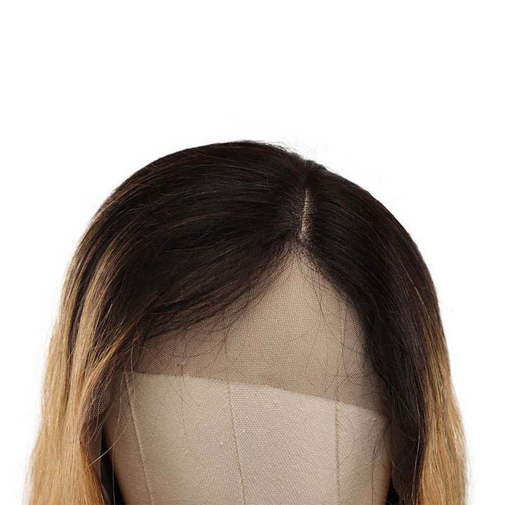 #27 Color Lace Frontal Closure Wig Body Wave (Pure color/1B root) 150% Density