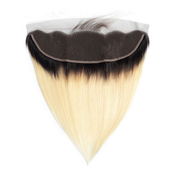 #613 Blonde Straight Ear to Ear 13x4 Lace Frontal preplucked - pegasuswholesale
