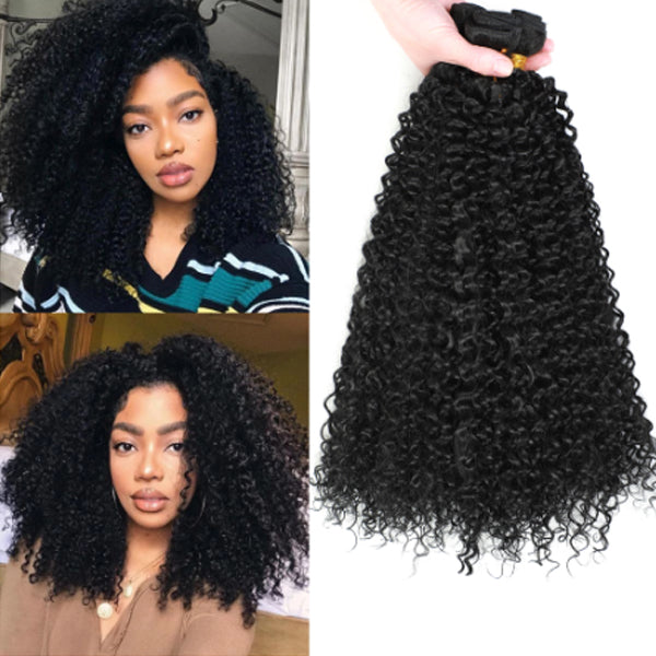 Afro Curly Bundles Hair 3/4pcs/pack (Black 613 Blonde #27 Color) - pegasuswholesale