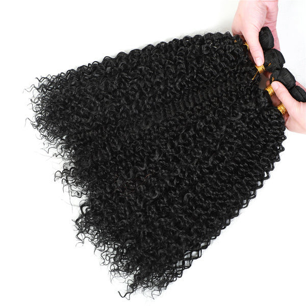 Afro Curly Bundles Hair 3/4pcs/pack (Black 613 Blonde #27 Color) - pegasuswholesale