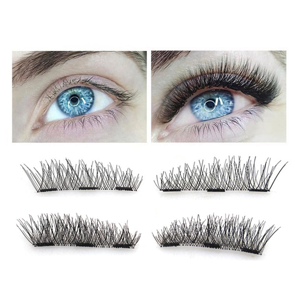 3D Magnetic eyelashes with 3 magnets handmade 【PEGE05】 - pegasuswholesale
