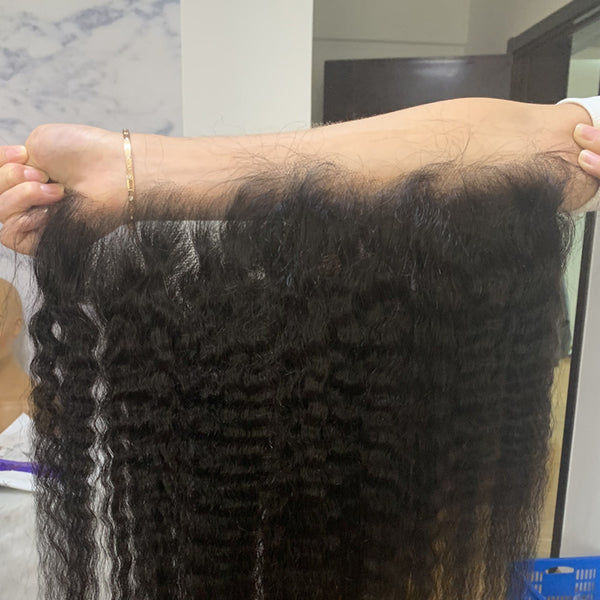 KINKY STRAIGHT HD LACE SWISS LACE 13X4 LACE FRONTAL CLOSURE YAKI STRAIGHT 【PWH2205】 - pegasuswholesale
