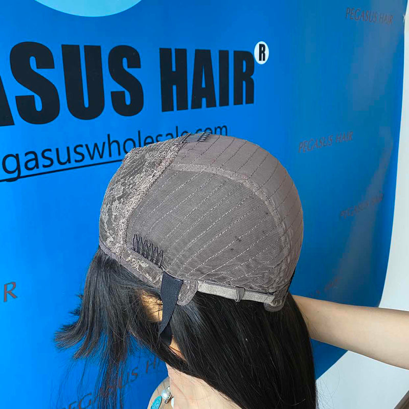 High Quality Full Machine Made Wigs Straight Human Hair - pegasuswholesale
