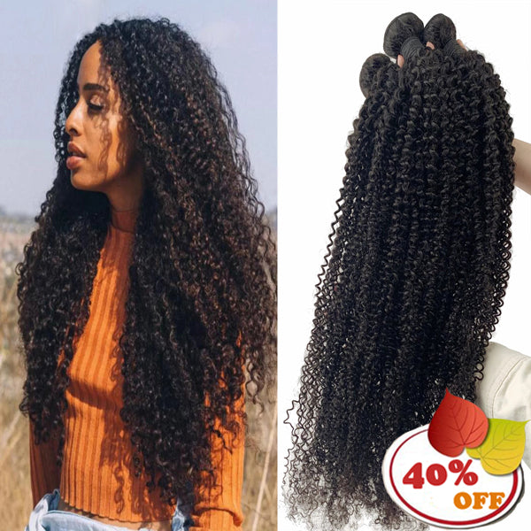 Kinky Curly Brazilian Human Hair 3 Bundles - pegasuswholesale