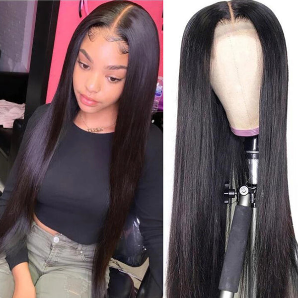 HD Swiss Lace 5*5 Lace Closure Wig Straight Virgin Human Hair Wig 【PWH6683】 - pegasuswholesale