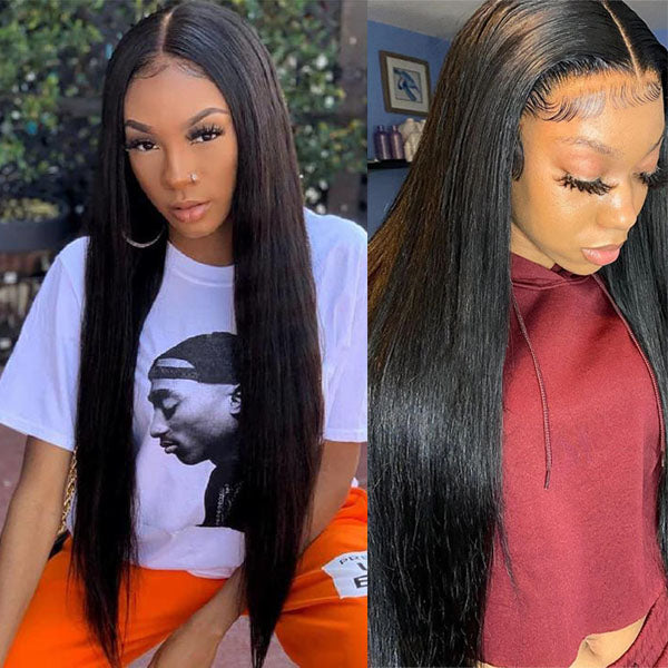 HD Swiss Lace 13X4 Lace Frontal Closure With 3 Bundles Straight - pegasuswholesale