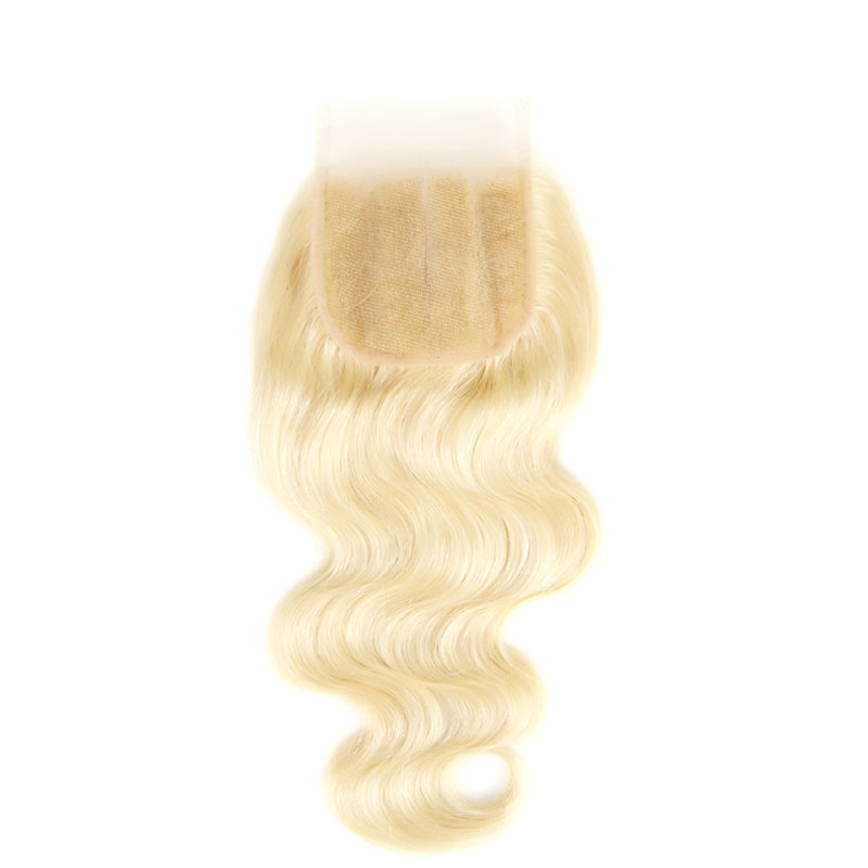 613 Blonde Body Wave Bundles with 4x4 5x5" Closure - pegasuswholesale