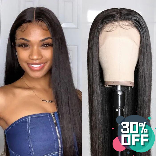 13x4 Transparent Lace Frontal Wig Straight 150% 180% - pegasuswholesale