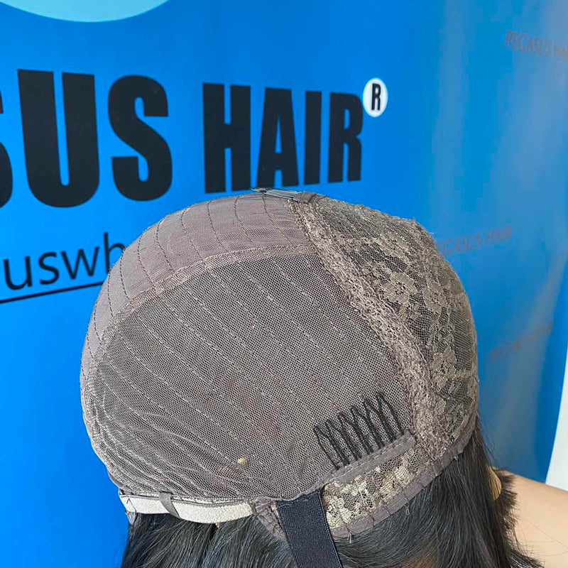 High Quality Full Machine Made Wigs Straight Human Hair - pegasuswholesale