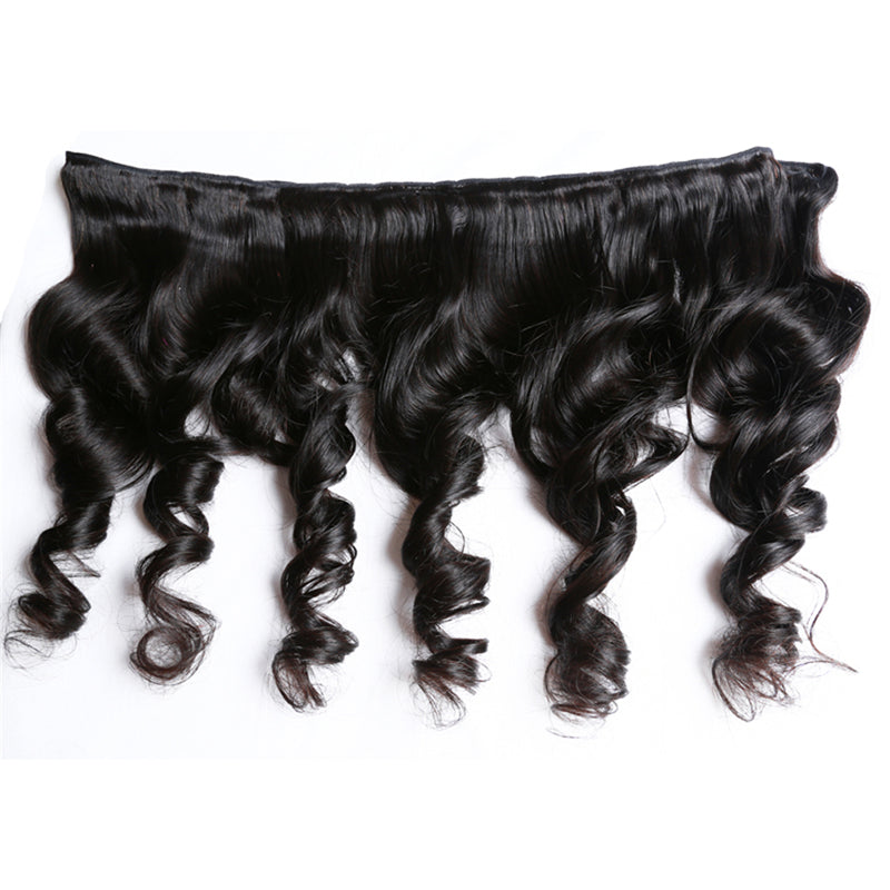 Loose Wave 3 Bundles With 4x4 Lace Closure Brazilian Hair - pegasuswholesale