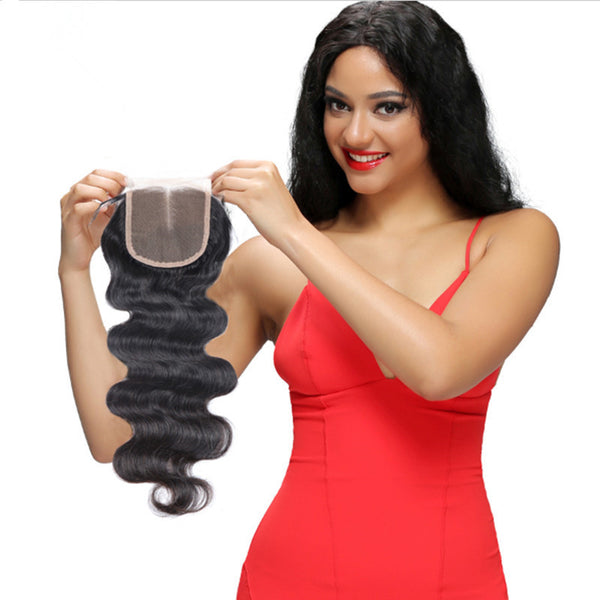 Wholesale 5PCS Brazilian Virgin Human Hair Lace Closure Body Wave - pegasuswholesale