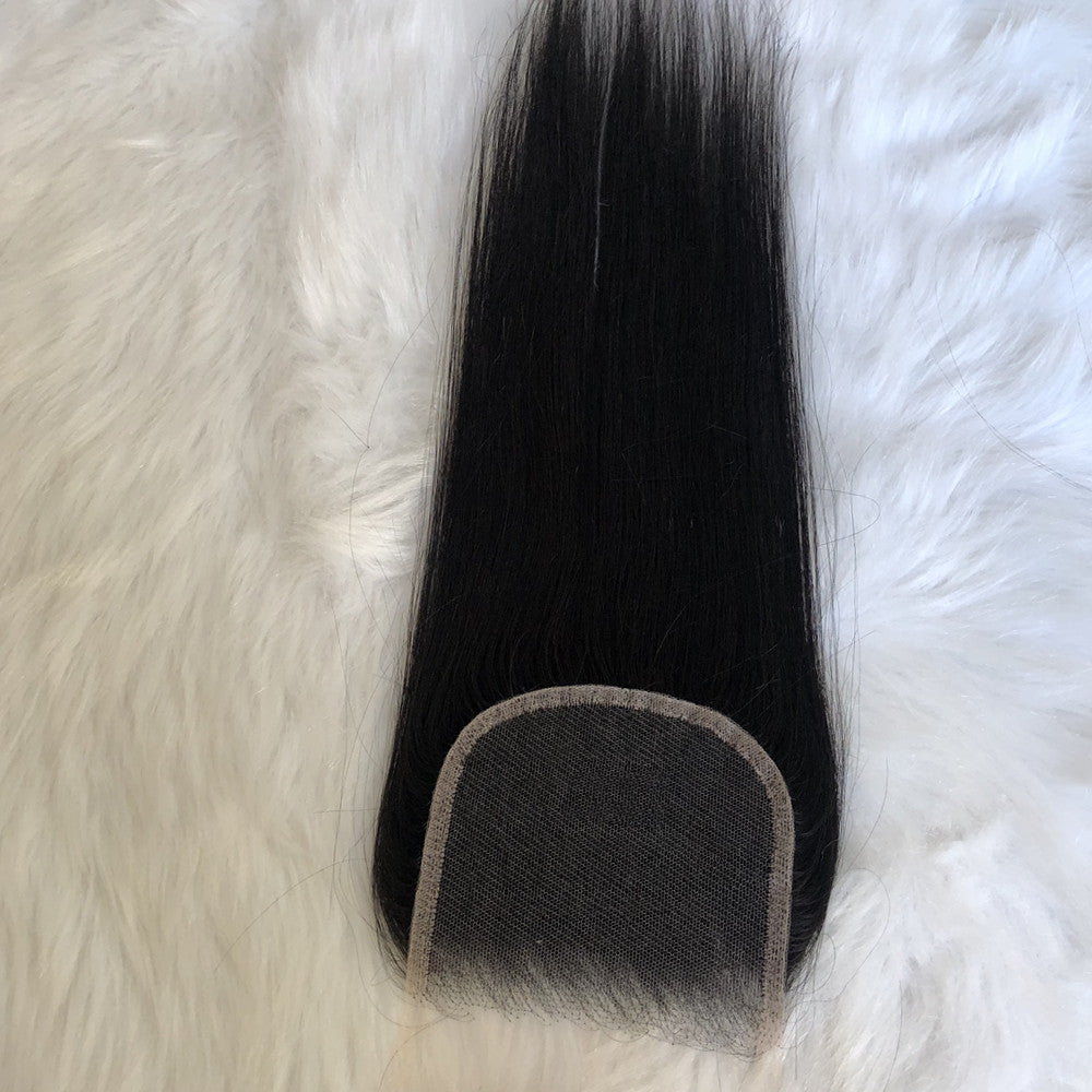 100% Human Hair Bundles With HD Swiss Lace Closure Brazilian Hair Weave 3 Bundles Straight 【PWH2230】 - pegasuswholesale