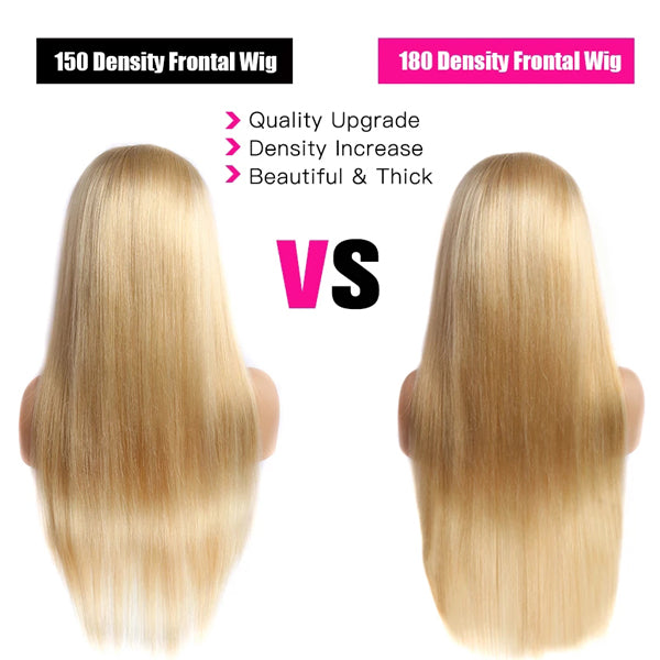 613 Blonde Straight 13x4 13x6 HD Lace Frontal Wigs Human Hair - pegasuswholesale