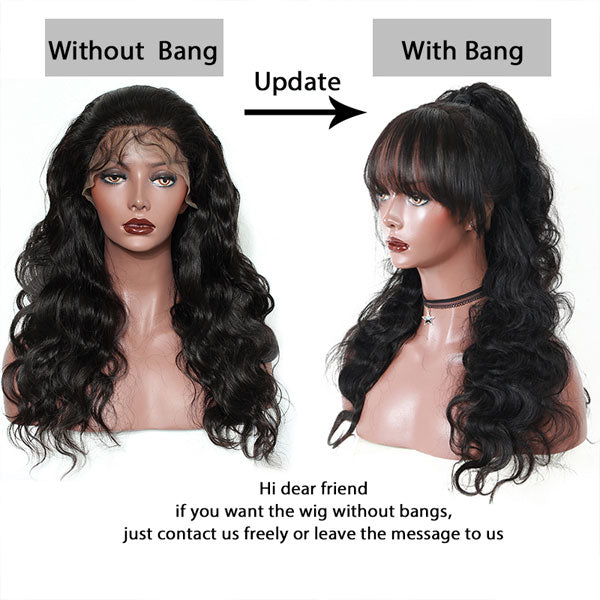 Body Wave with Bang 13x6 Lace Wig - 【PWH6502】 - pegasuswholesale