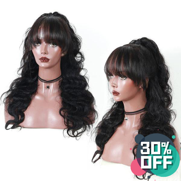 Body Wave with Bang 13x6 Lace Wig - 【PWH6502】 - pegasuswholesale