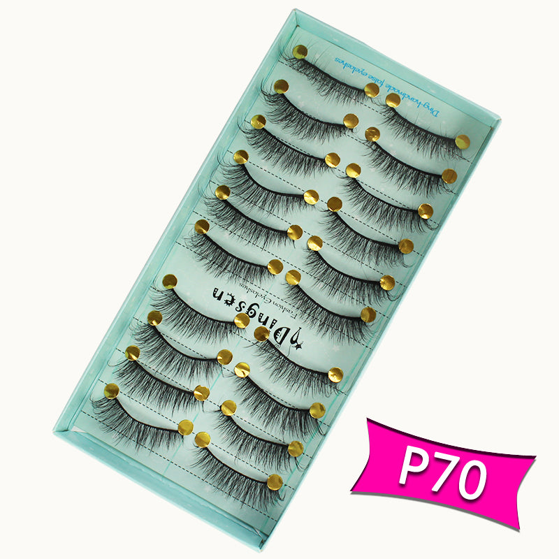 10 Pairs 3D Soft Faux Mink False Eyelashes Natural Messy 【PEGE01】 - pegasuswholesale