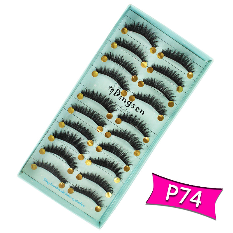 10 Pairs 3D Soft Faux Mink False Eyelashes Natural Messy 【PEGE01】 - pegasuswholesale