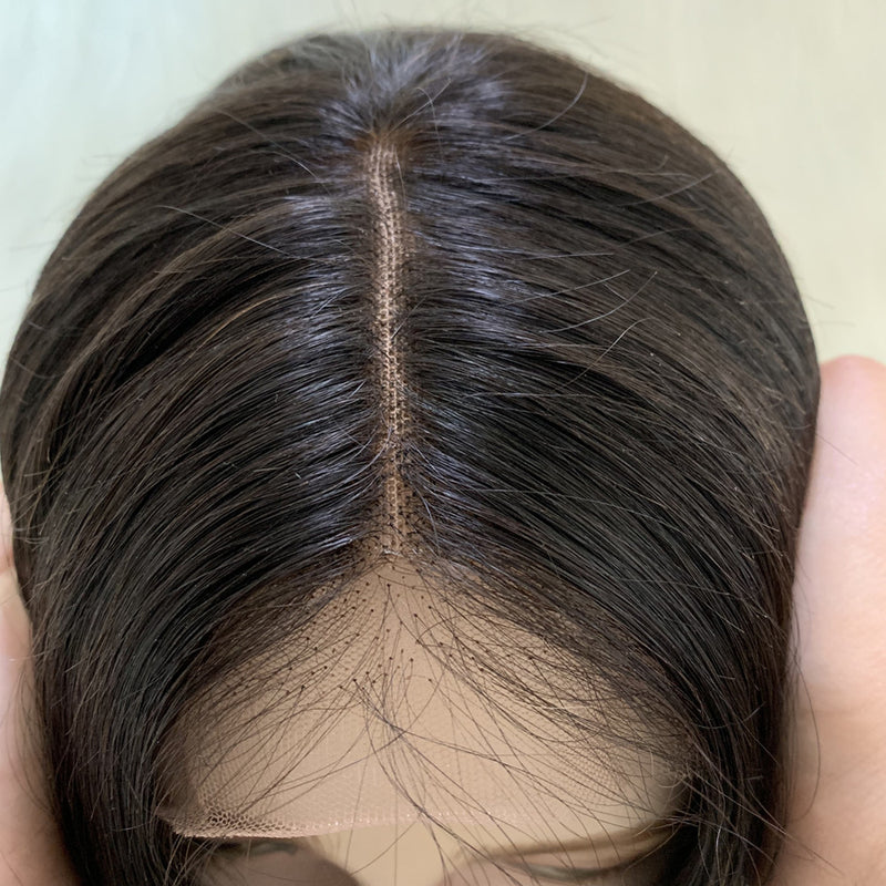 New Pre-Made Fake Scalp Wig Brazilian Virgin Human Hair Lace Front Pre-Made Bold Cap Wig - pegasuswholesale