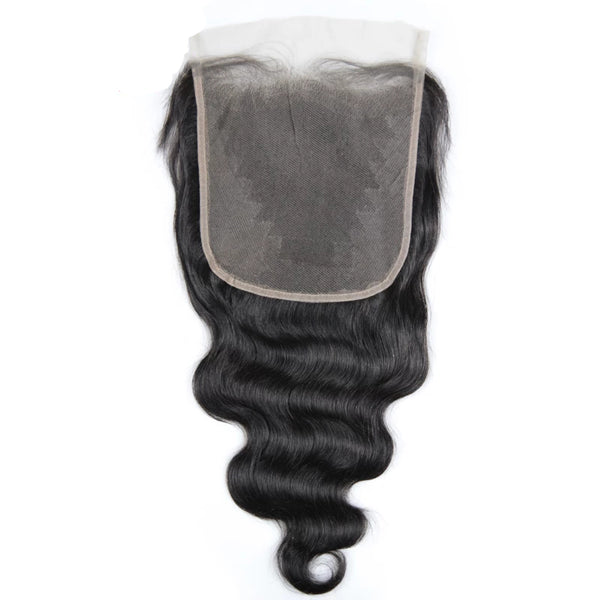 7x7" Transaprent Lace Closure Body Wave Brazilian Human Hair - pegasuswholesale