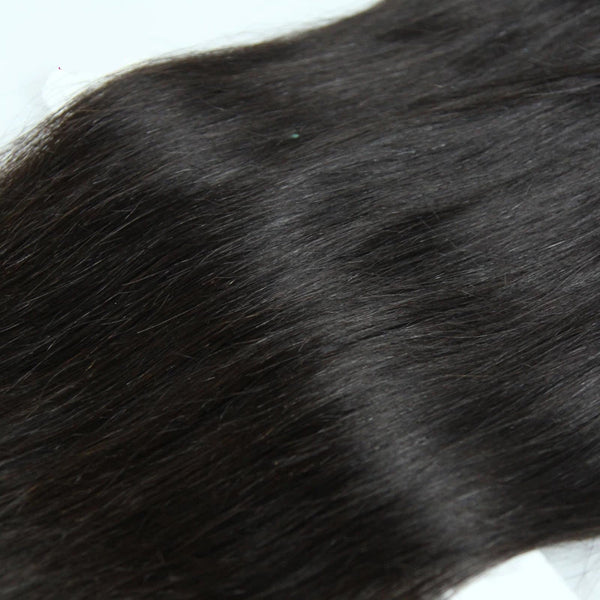 7x7" Transaprent Lace Closure Straight Brazilian Human Hair - pegasuswholesale