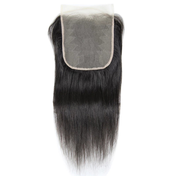 7x7" Transaprent Lace Closure Straight Brazilian Human Hair - pegasuswholesale